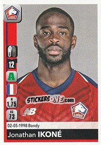 Sticker Jonathan Ikoné - FOOT 2018-2019 - Panini