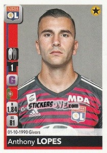 Sticker Anthony Lopes - FOOT 2018-2019 n. 177 - Panini