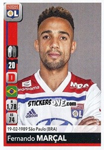 Sticker Fernando Marçal - FOOT 2018-2019 n. 180 - Panini