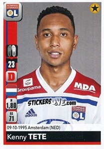 Figurina Kenny Tete - FOOT 2018-2019 - Panini