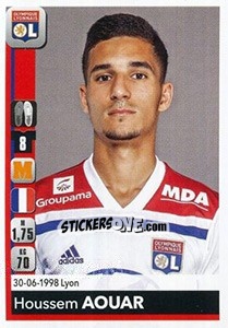 Sticker Houssem Aouar - FOOT 2018-2019 n. 186 - Panini