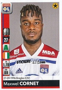 Sticker Maxwel Cornet - FOOT 2018-2019 n. 191 - Panini