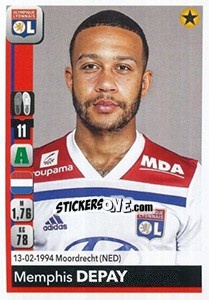 Sticker Memphis Depay - FOOT 2018-2019 n. 193 - Panini