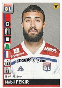 Sticker Nabil Fekir - FOOT 2018-2019 n. 194 - Panini