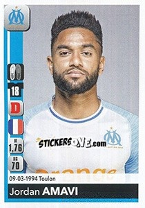 Figurina Jordan Amavi - FOOT 2018-2019 n. 204 - Panini