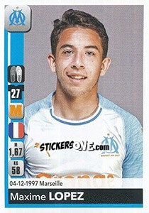 Sticker Maxime Lopez - FOOT 2018-2019 n. 212 - Panini