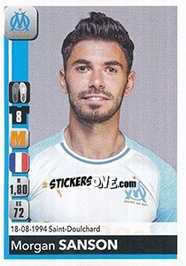 Cromo Morgan Sanson - FOOT 2018-2019 - Panini