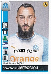 Cromo Kostas Mítroglou - FOOT 2018-2019 - Panini