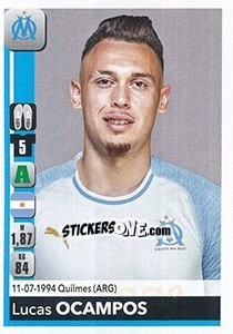 Cromo Lucas Ocampos - FOOT 2018-2019 n. 219 - Panini