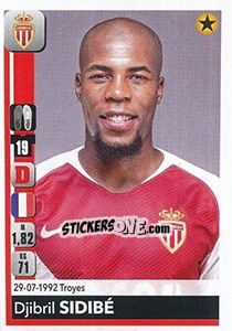 Sticker Djibril Sidibé - FOOT 2018-2019 n. 233 - Panini