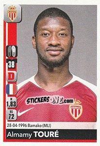 Sticker Almamy Touré - FOOT 2018-2019 - Panini