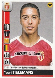 Sticker Youri Tielemans - FOOT 2018-2019 - Panini