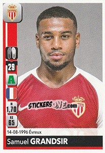Sticker Samuel Grandsir - FOOT 2018-2019 n. 243 - Panini