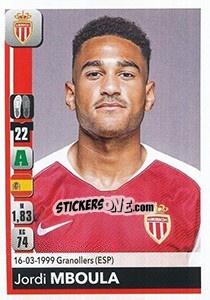 Sticker Jordi Mboula - FOOT 2018-2019 n. 245 - Panini