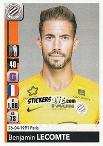 Sticker Benjamin Lecomte - FOOT 2018-2019 n. 252 - Panini