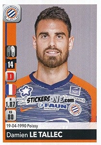 Sticker Damien Le Tallec - FOOT 2018-2019 n. 257 - Panini