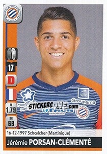 Cromo Jérémie Porsan-Clémenté - FOOT 2018-2019 - Panini