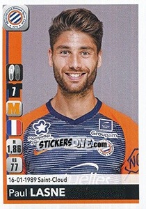 Figurina Paul Lasne - FOOT 2018-2019 - Panini