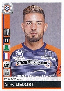 Sticker Andy Delort - FOOT 2018-2019 - Panini