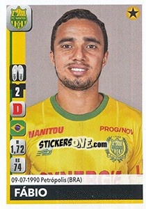 Figurina Fábio da Silva - FOOT 2018-2019 - Panini