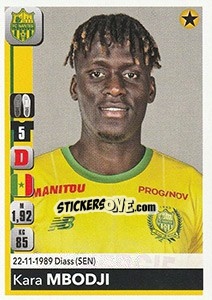 Sticker Kara Mbodji - FOOT 2018-2019 n. 282 - Panini