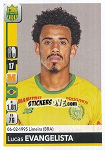 Cromo Lucas Evangelista - FOOT 2018-2019 n. 286 - Panini