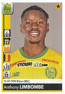 Cromo Anthony Limbombe - FOOT 2018-2019 n. 289 - Panini
