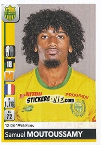 Figurina Samuel Moutoussamy - FOOT 2018-2019 - Panini