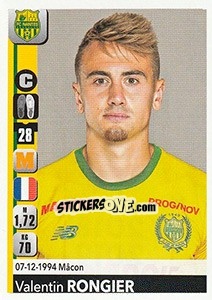 Cromo Valentin Rongier - FOOT 2018-2019 - Panini