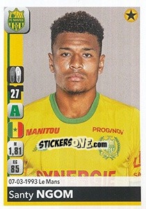 Sticker Santy Ngom - FOOT 2018-2019 n. 294 - Panini