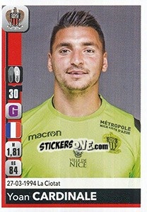 Sticker Yoan Cardinale - FOOT 2018-2019 n. 303 - Panini