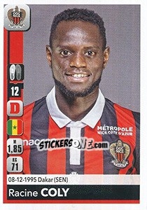 Sticker Racine Coly - FOOT 2018-2019 n. 305 - Panini
