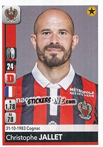 Sticker Christophe Jallet - FOOT 2018-2019 n. 308 - Panini