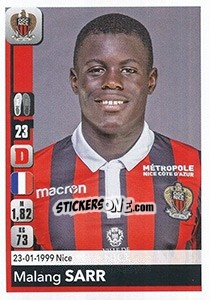 Figurina Malang Sarr - FOOT 2018-2019 - Panini