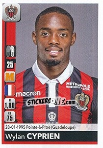 Sticker Wylan Cyprien - FOOT 2018-2019 - Panini