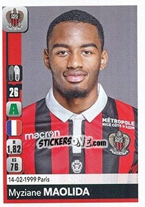 Figurina Myziane Maolida - FOOT 2018-2019 - Panini