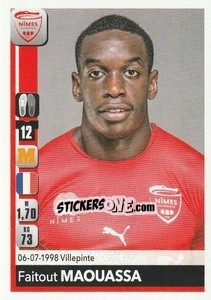 Sticker Faitout Maouassa - FOOT 2018-2019 n. 336 - Panini