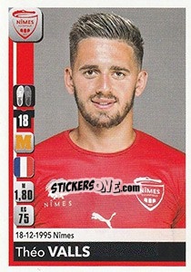 Sticker Théo Valls - FOOT 2018-2019 n. 339 - Panini