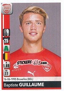 Cromo Baptiste Guillaume - FOOT 2018-2019 n. 344 - Panini