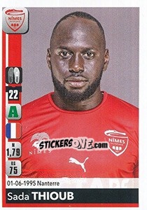 Sticker Sada Thioub - FOOT 2018-2019 n. 346 - Panini