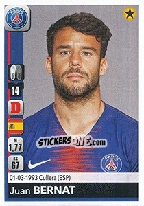 Figurina Juan Bernat - FOOT 2018-2019 - Panini