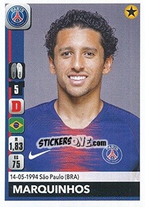Sticker Marquinhos - FOOT 2018-2019 n. 358 - Panini