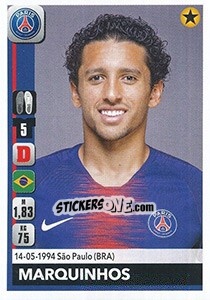 Cromo Marquinhos - FOOT 2018-2019 - Panini