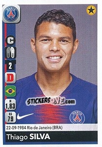 Sticker Thiago Silva - FOOT 2018-2019 n. 360 - Panini