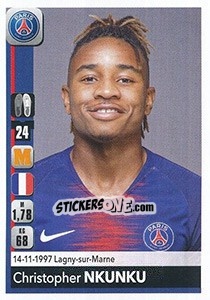 Sticker Christopher Nkunku - FOOT 2018-2019 n. 364 - Panini