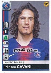 Sticker Edinson Cavani - FOOT 2018-2019 n. 367 - Panini