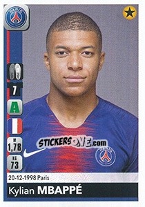 Figurina Kylian Mbappé - FOOT 2018-2019 - Panini