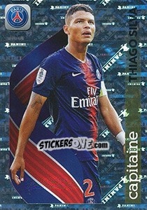 Sticker Thiago Silva (Capitaine) - FOOT 2018-2019 n. 372 - Panini