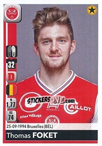 Sticker Thomas Foket - FOOT 2018-2019 n. 381 - Panini