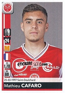 Sticker Mathieu Cafaro - FOOT 2018-2019 n. 385 - Panini